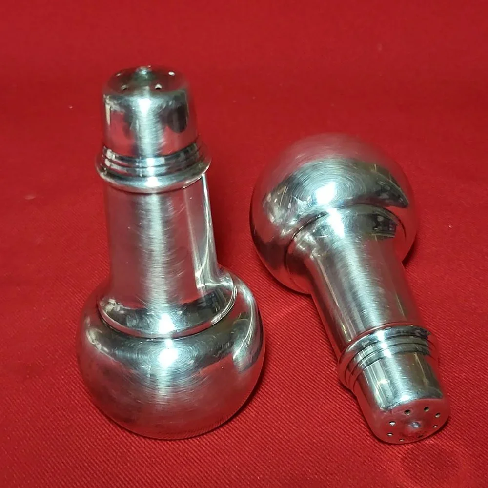 Vintage International Silver Silverplate Salt and Pepper Shakers with Original I